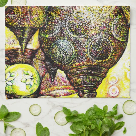 Een nog groter idee van kleur theedoek (Gevouwen)