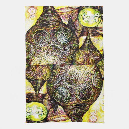 Een nog groter idee van kleur theedoek (Verticaal)