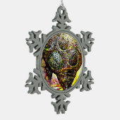 Een nog groter idee van kleur tin sneeuwvlok ornament (Links)