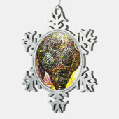 Een nog groter idee van kleur tin sneeuwvlok ornament (Rechts)