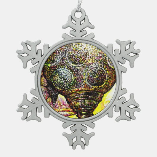 Een nog groter idee van kleur tin sneeuwvlok ornament (Voorkant)