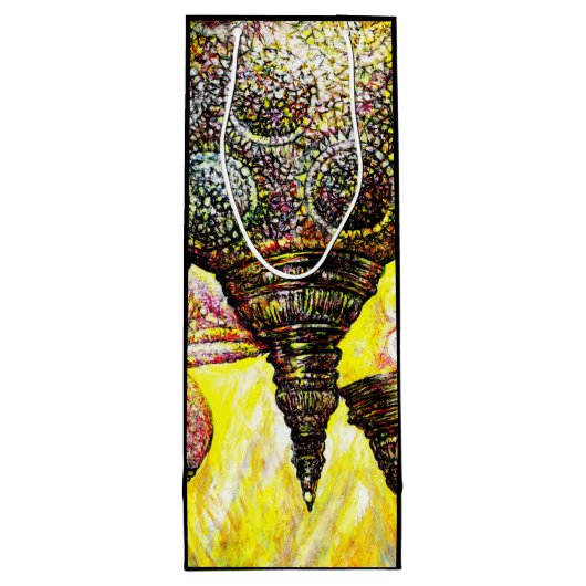 Een nog groter idee van kleur wijn cadeautas (Achterkant)