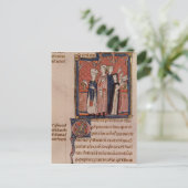 Een non die haar geloften en massa neemt briefkaart (Staand voorkant)