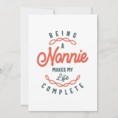 Een non-nie maakt mijn leven compleet Moederdag Bedankkaart (Voorkant)