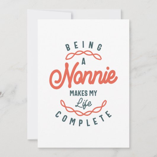 Een non-nie maakt mijn leven compleet Moederdag Bedankkaart (Voorkant)