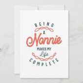 Een non-nie maakt mijn leven compleet Moederdag Kaart (Voorkant)