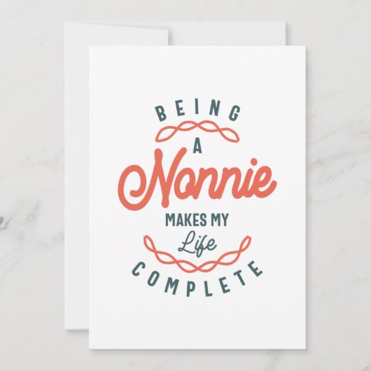 Een non-nie maakt mijn leven compleet Moederdag Kaart (Voorkant)