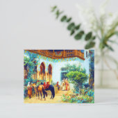 Een Noord-Afrikaanse rechtbank, Frederick Arthur B Briefkaart (Staand voorkant)