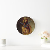 Een Noord-Amerikaanse Indiaan in een uitgebreid la Ronde Klok (Huis)