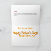 Een nootachtige Vaderdag Kaart (Binnen)