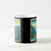 Een nostalgische klassieke reisposter – Noorwegen  Koffiemok (Center)