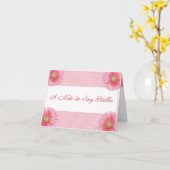 Een nota om Hallo te zeggen Kaart (Gele Bloem)