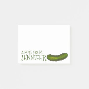 Een nota van de gepersonaliseerde Groene Kosher Di Post-it® Notes