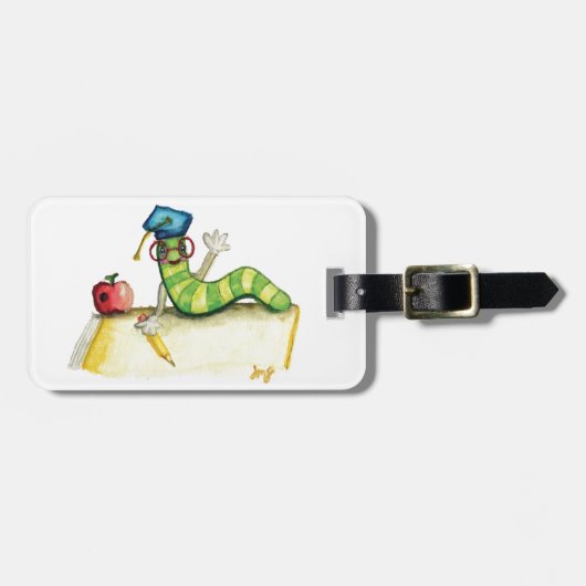 Een nota van de leraar bagagelabel (Voorkant horizontaal)