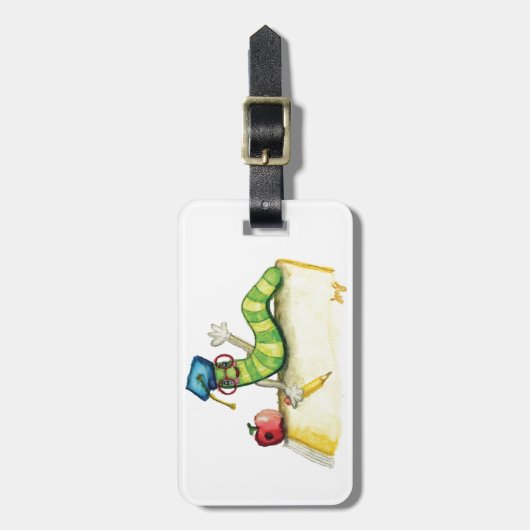 Een nota van de leraar bagagelabel (Voorkant verticaal)