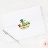 Een nota van de leraar ronde sticker (Envelop)