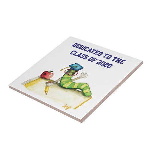 Een nota van de leraar tegeltje (Zijkant)