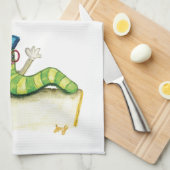 Een nota van de leraar theedoek (Quarter Fold)