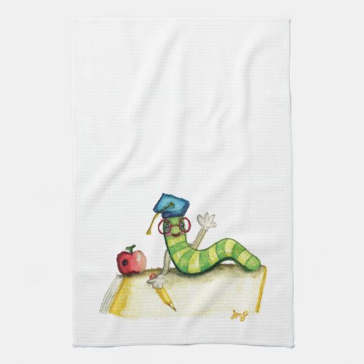 Een nota van de leraar theedoek (Verticaal)