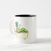 Een nota van de leraar tweekleurige koffiemok (Voorkant links)