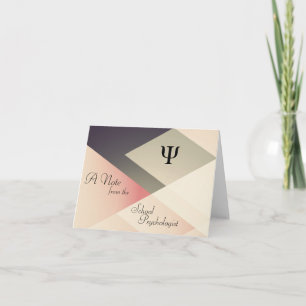 Een nota van de psycholoog van de school (briefkaa kaart