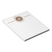 Een nota van Gepersonaliseerd Alles Bagel Kitchen Notitieblok (Schuin)