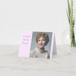 Een nota van Joyce… neemt nota van kaart