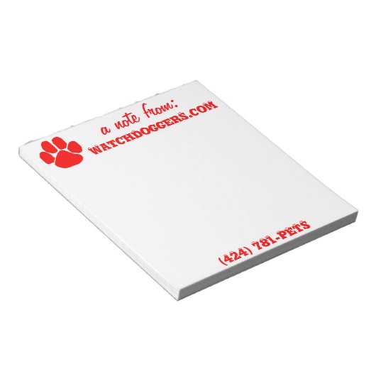 een nota van . . . notitieblok (Schuin)