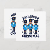 Een notenkraker kerst kaart (Voorkant / Achterkant)
