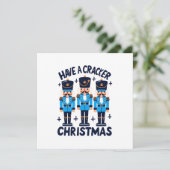 Een notenkraker kerst kaart (Staand voorkant)