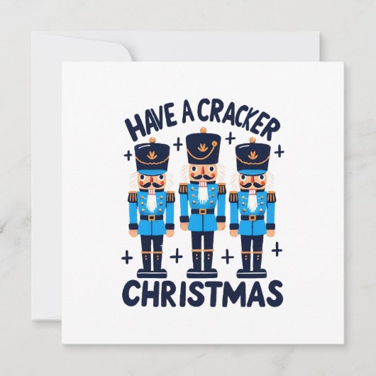 Een notenkraker kerst kaart (Voorkant)
