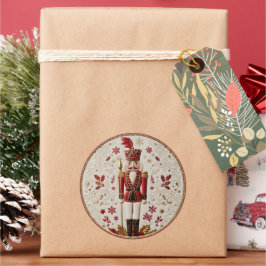 Een Notenkraker Kerst Ronde Sticker