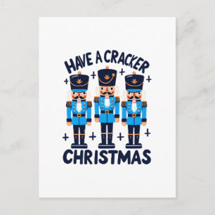 Een notenkraker kerstmis briefkaart
