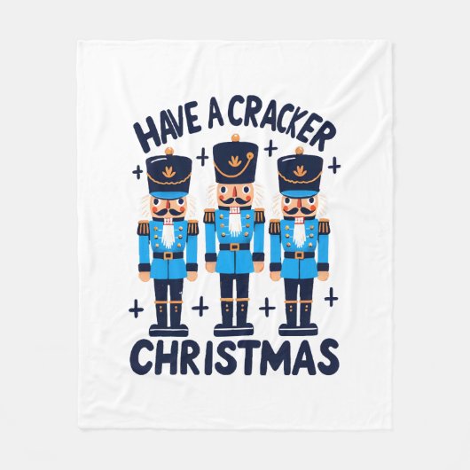Een notenkraker kerstmis fleece deken (Voorkant)