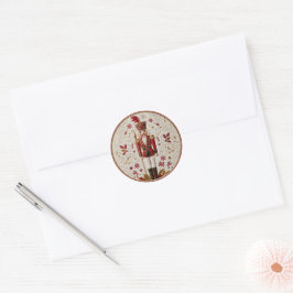 Een Notenkraker Kerstmis Ronde Sticker
