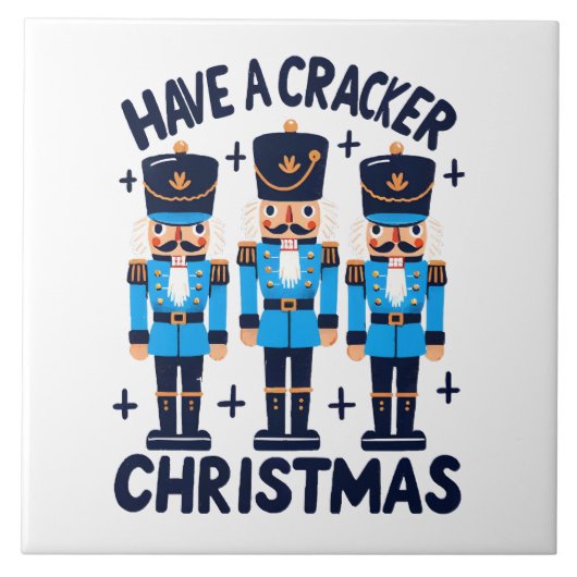 Een notenkraker kerstmis tegeltje (Voorkant)