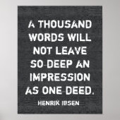Eén notie _Ibsen - kunstmatig poster (Voorkant)