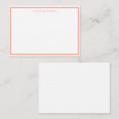 een notitie om u te bedanken notitiekaartje (Voorkant / Achterkant)