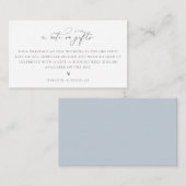 Een notitie over de brute brute bruidsschat informatiekaartje (Voorkant / Achterkant)