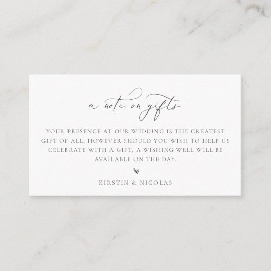 Een notitie over de brute brute bruidsschat informatiekaartje (Voorkant)