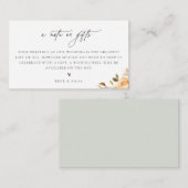 Een notitie over de Kaart van de Floral Wedding En (Voorkant / Achterkant)