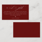 Een notitie over de Kaart voor cadeaubruiloft (Voorkant / Achterkant)