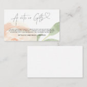 Een notitie over een cadeaubon voor gesteentjes me informatiekaartje (Voorkant / Achterkant)