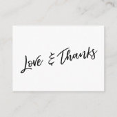 Een notitie over geschenken Casual handschrift bru Informatiekaartje (Achterkant)