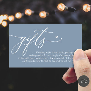 Een notitie over geschenken, Honeymoon Money Cash  Informatiekaartje