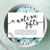 Een notitie over geschenken, huwelijksreis fonds C Informatiekaartje