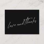 Een notitie over geschenken Modern handschrift bru Informatiekaartje (Achterkant)