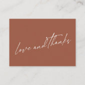 Een notitie over geschenken Modern handschrift Ter Informatiekaartje (Achterkant)