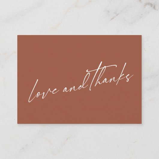 Een notitie over geschenken Modern handschrift Ter Informatiekaartje (Achterkant)