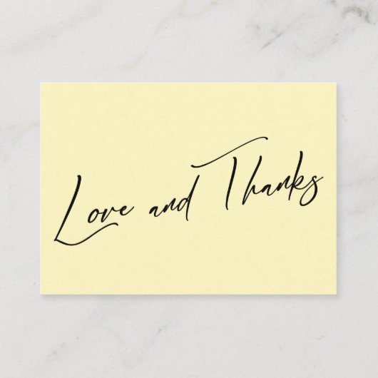 Een notitie over geschenken Moderne handschrift Tr Informatiekaartje (Achterkant)